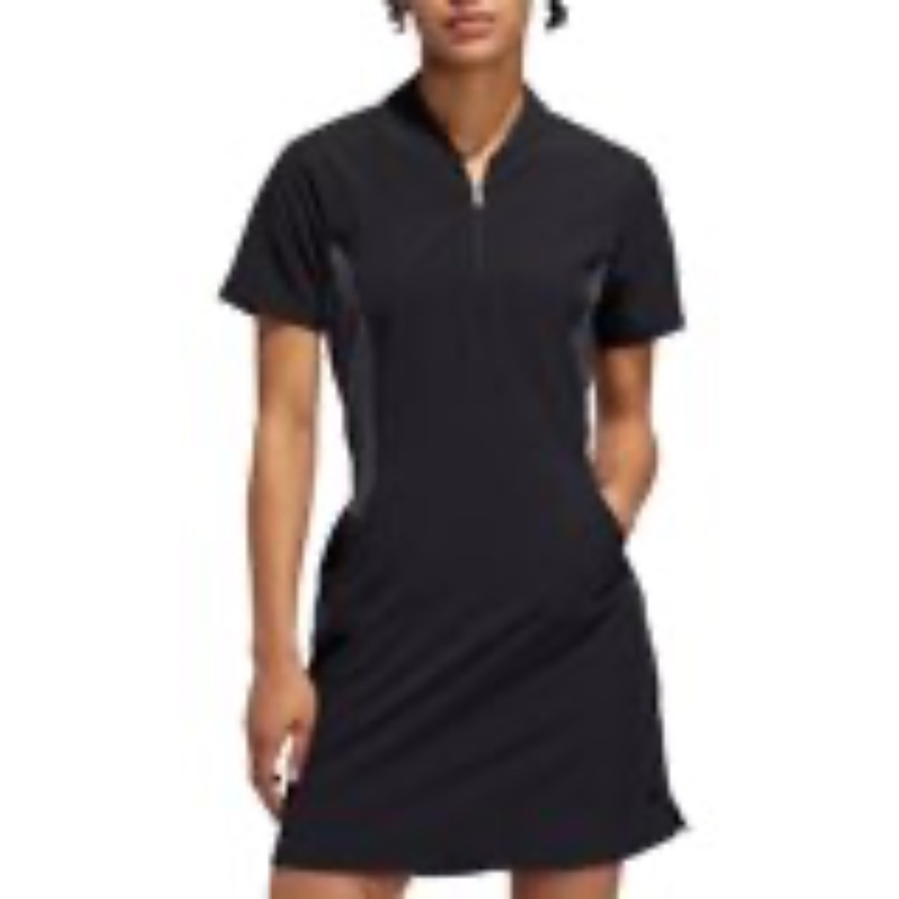 Adidas Women's Black Range Golf Short Sleeve Dress Size L(16-18)